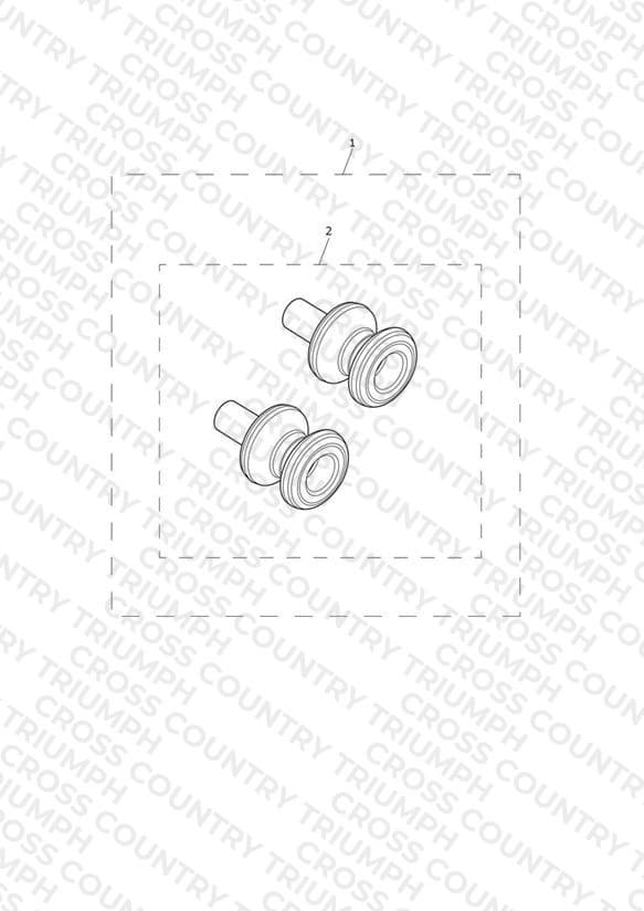 BUNDLE - Paddock Stand Bobbin Kit, Red - All Mkts Expt US, CA, BR & IN