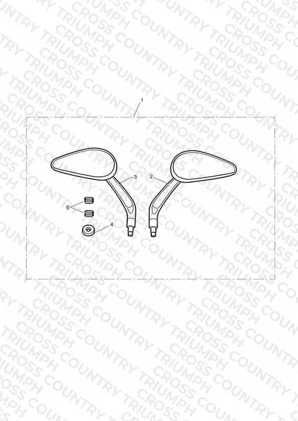 Oval Mirror Kit, Drilled