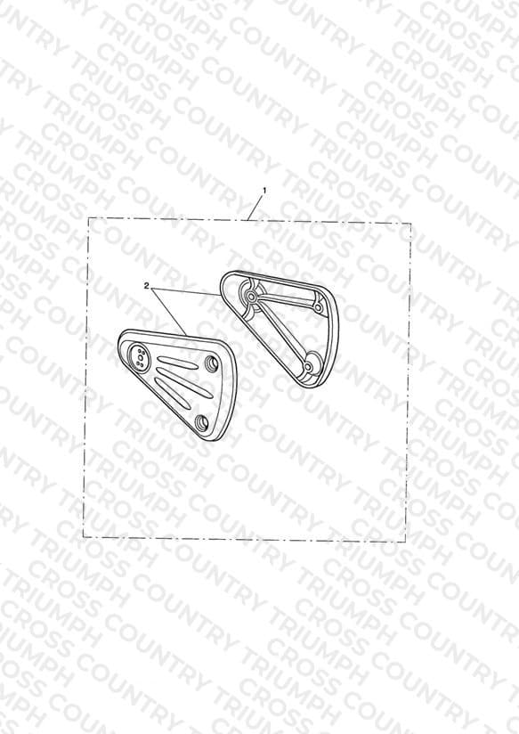 Footrest Hanger Kit, Standard