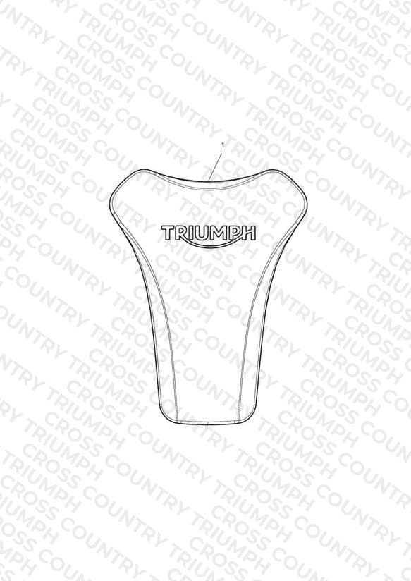 Rubber Pad, Fuel Tank Kit