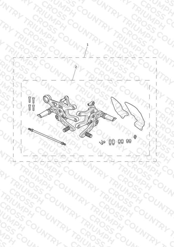 BUNDLE - Rear Sets, Adjuster, Std - All Expt US, CA, BR & IN