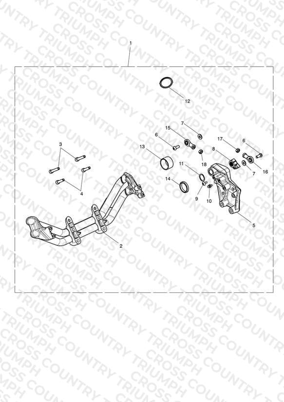 Forward Controls Mount Kit - 854156 >