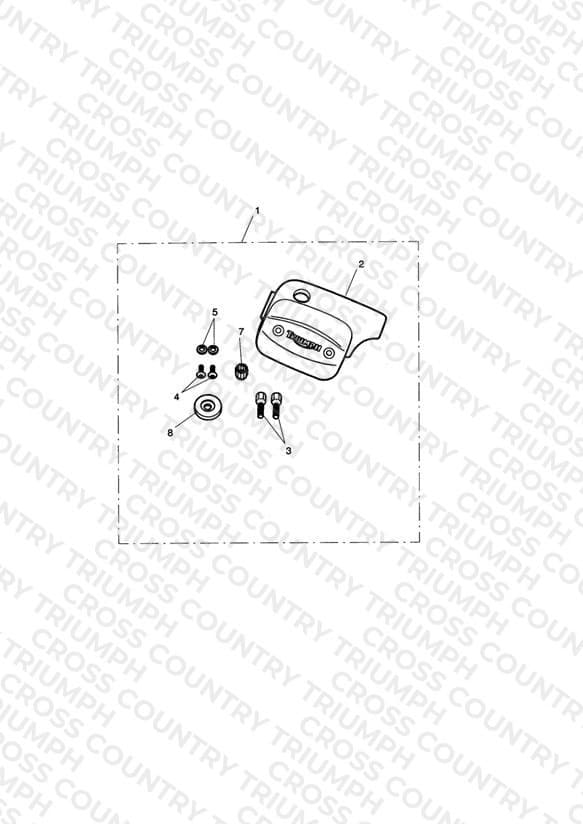 M/Cyl Cover Kit, Chrome