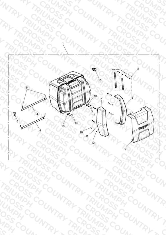 Top Box Assy, Unpowered
