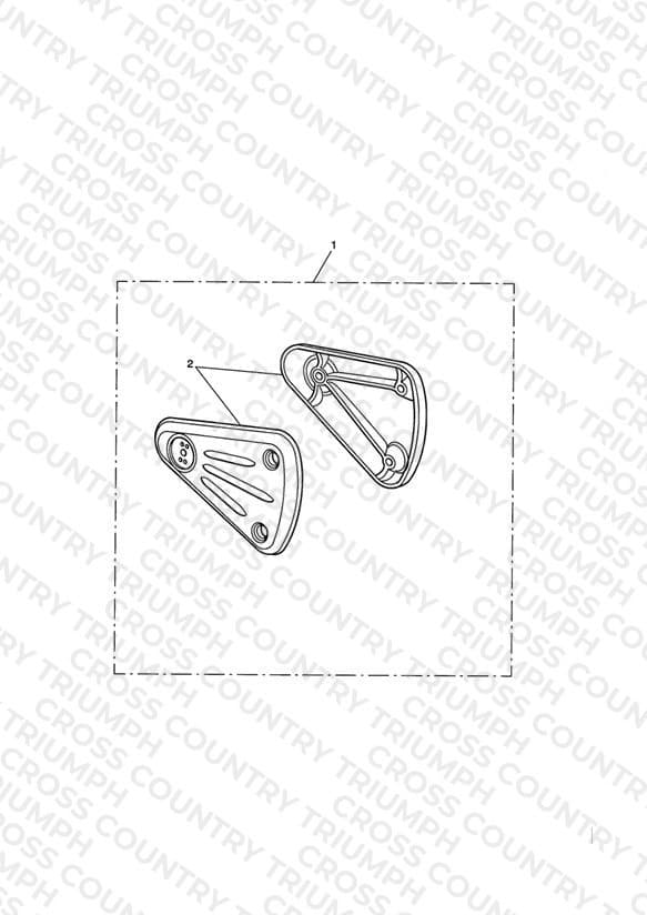 Footrest Hanger Kit, Std