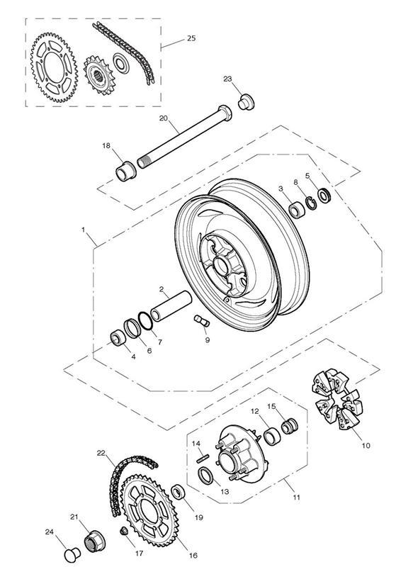 2002 Triumph TT600 Ball bearing. Rear, Final, Drive - T3800113 | Cross ...